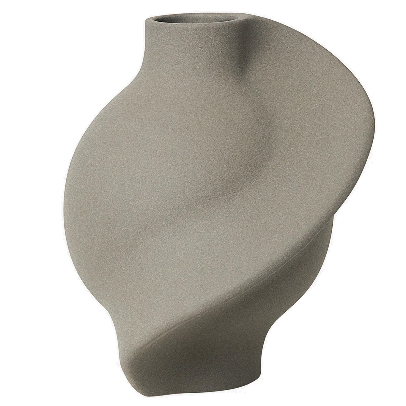 Pirout 01 Vase 25 cm, Sanded Grey