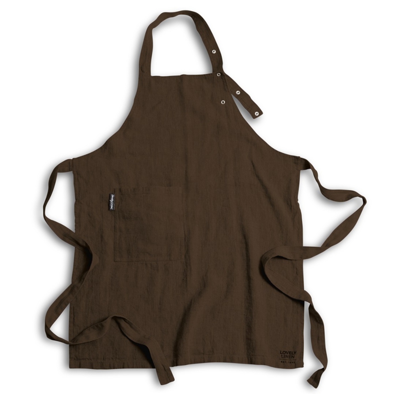 Lovely Button Apron Jeep Green Forklæde Chocolate