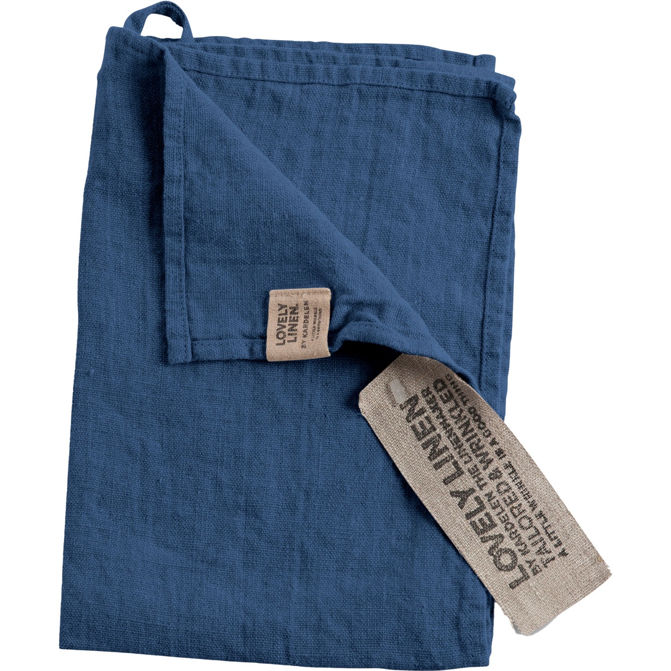 Lovely Gæstehåndklæde Hør 35x50 cm, Denim Blue