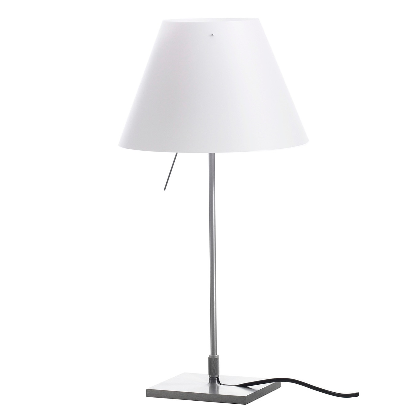 Costanzina Table Lamp, Aluminum/White