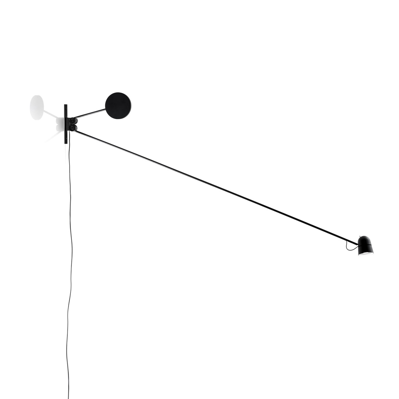 Counterbalance LED Væglampe, Sort