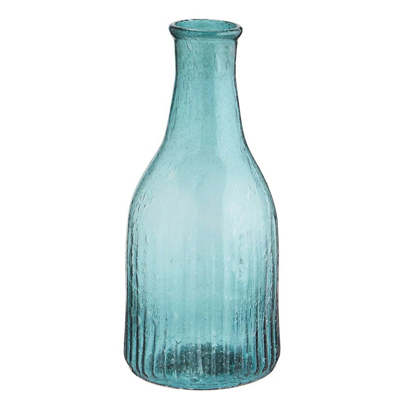 Vase Genanvendt Glas Teal, 7 cm