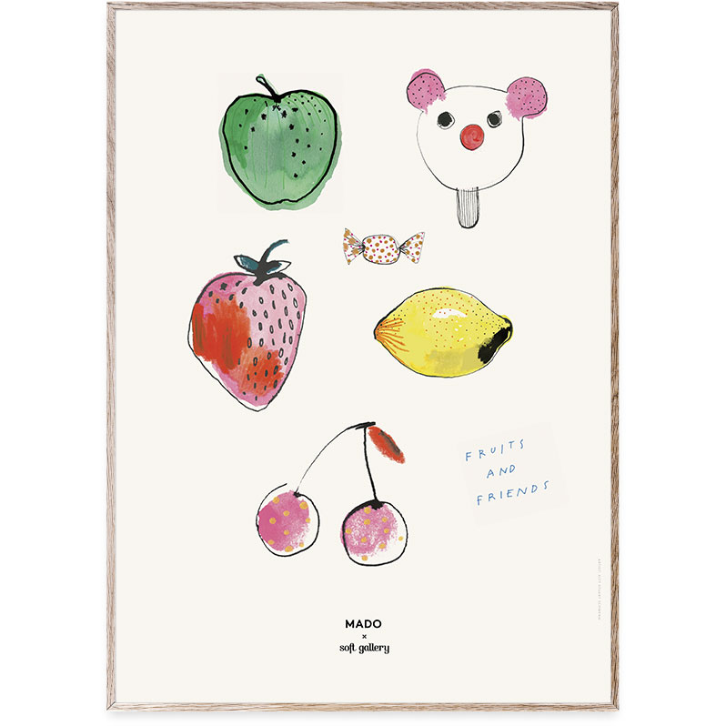 Fruits & Friends Plakat, 50x70 cm