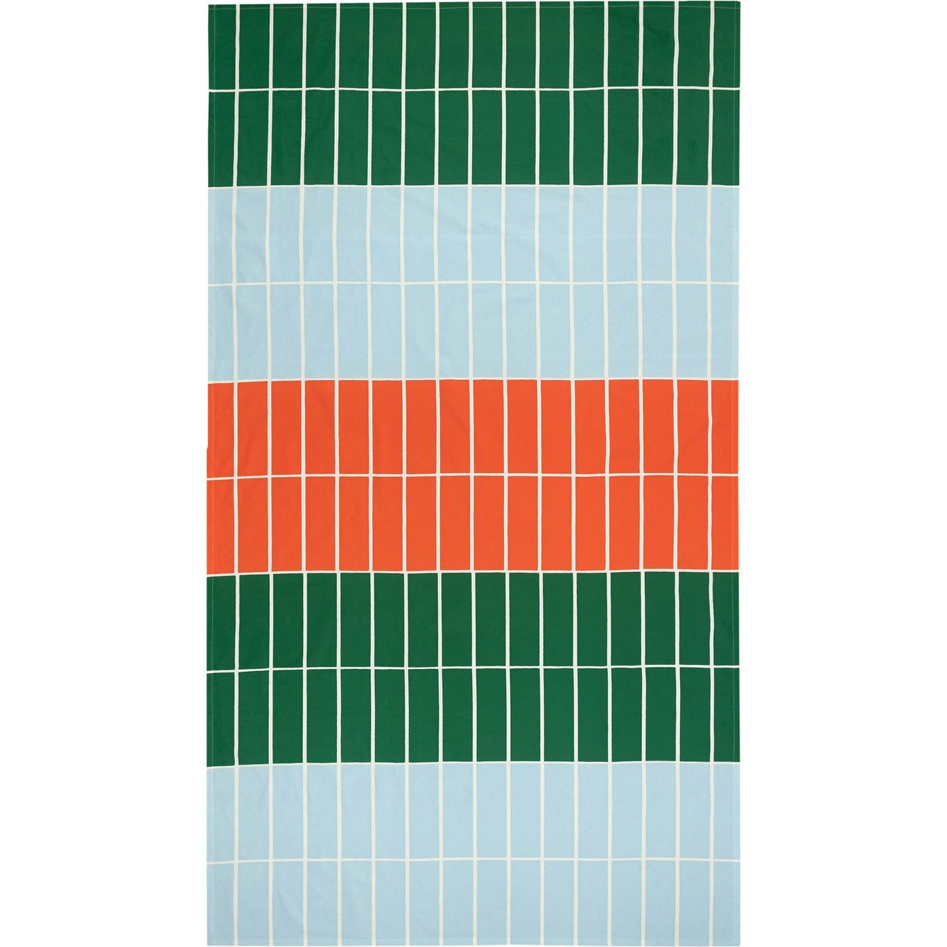 Tiiliskivi Dug 135x245 cm, Orange / Lyseblå / Grøn