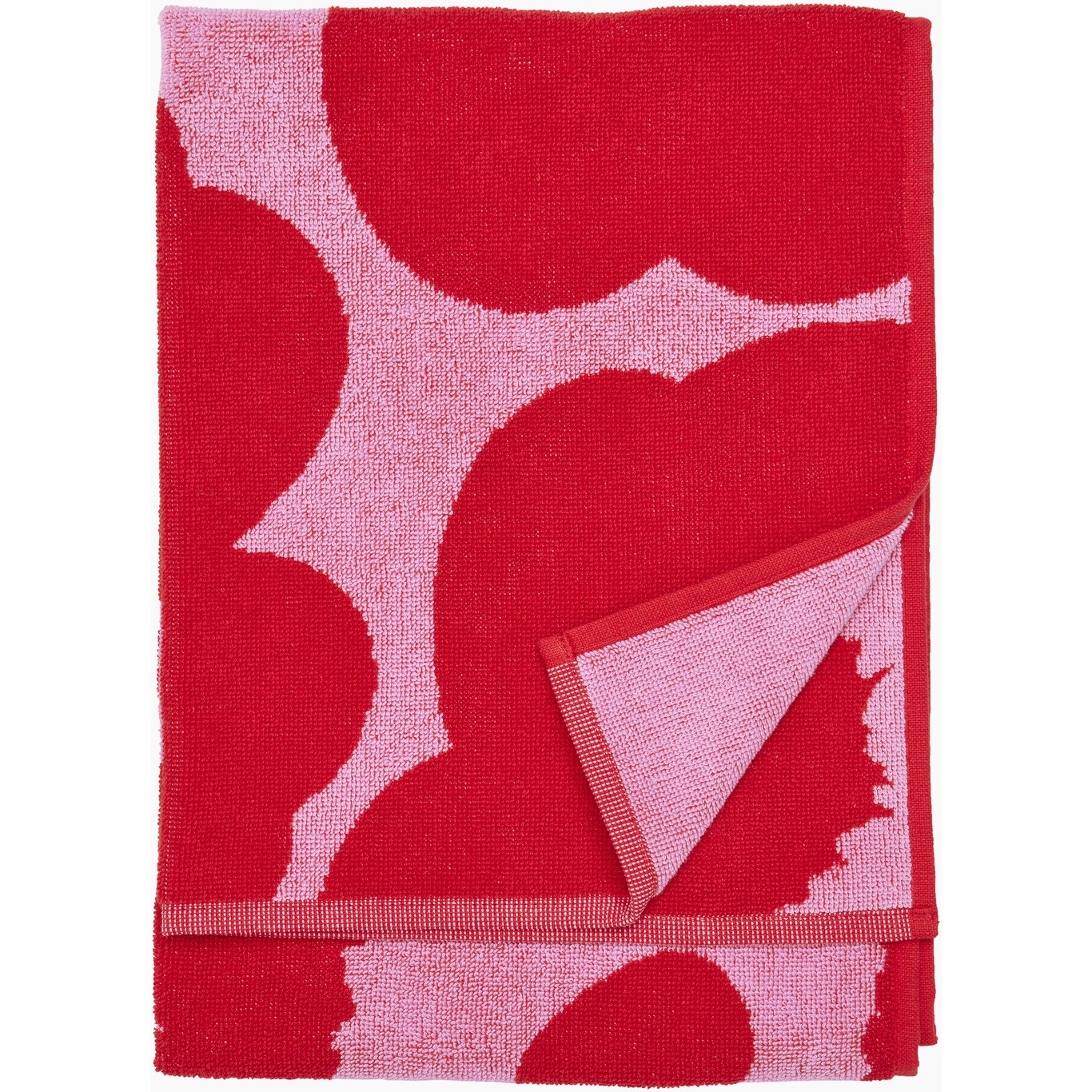 Unikko Håndklæde 50x70 cm, Rosa / Rødt