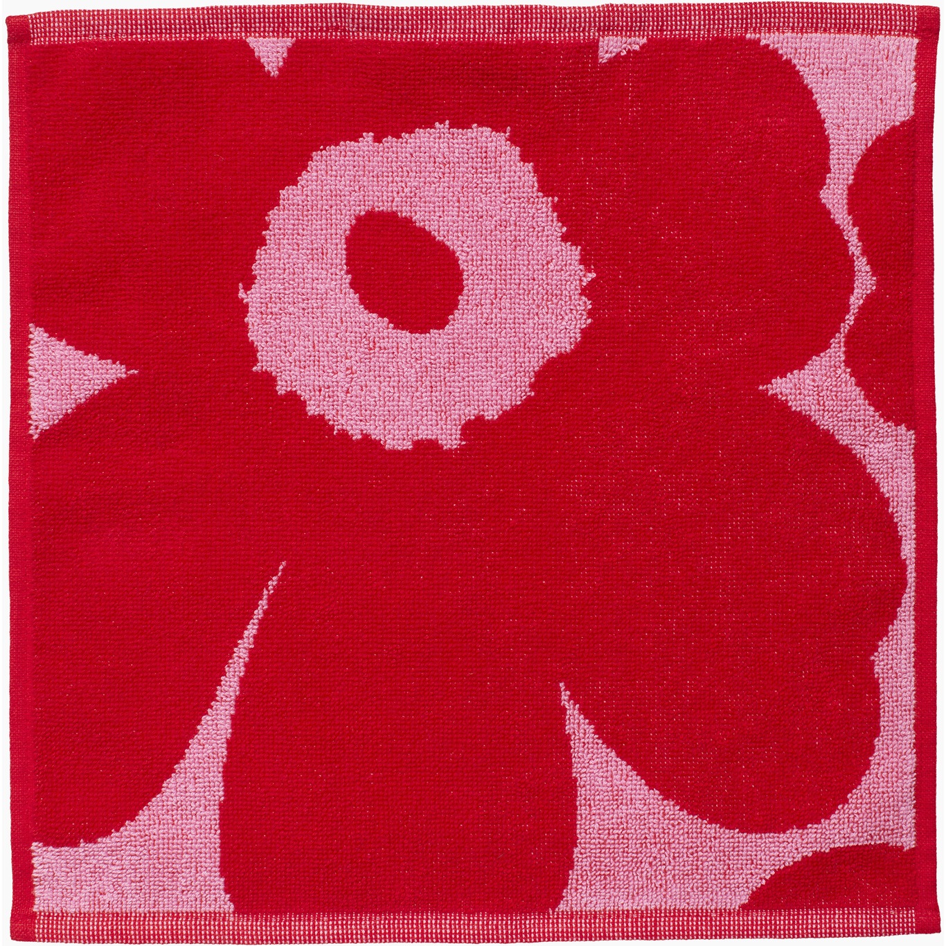 Unikko Ansigtshåndklæde 30x30 cm, Rosa / Rødt