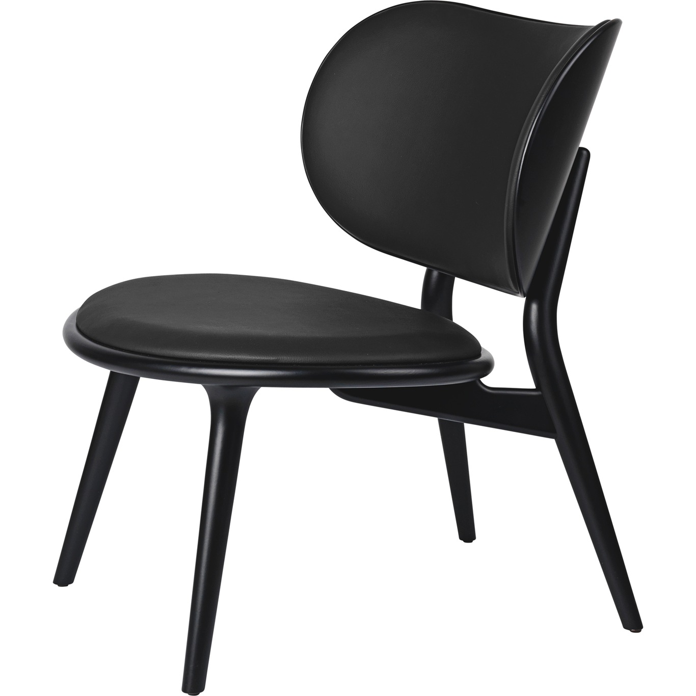 The Lounge Chair Loungestol, Sortbejdset Birk