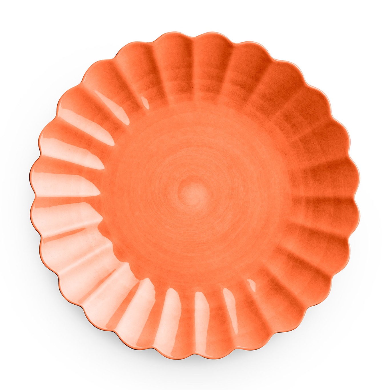 Oyster Tallerken, Orange, 28 cm