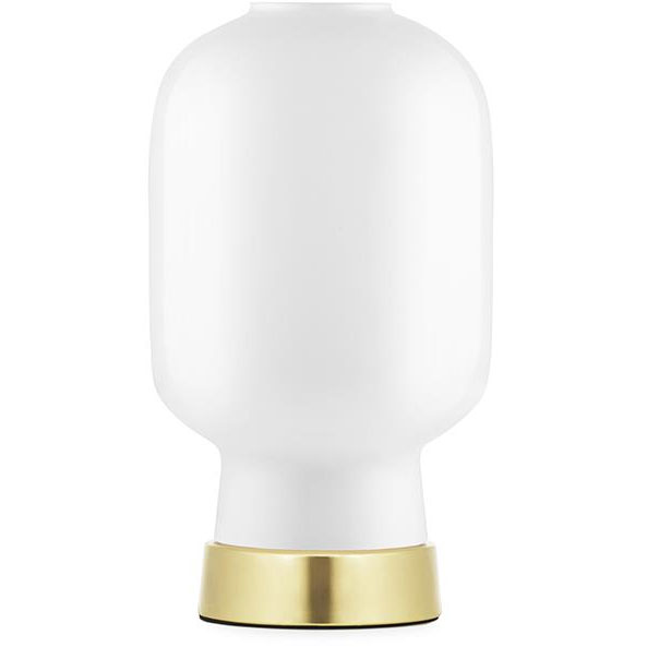 Amp Bordlampe, Hvid / Messing