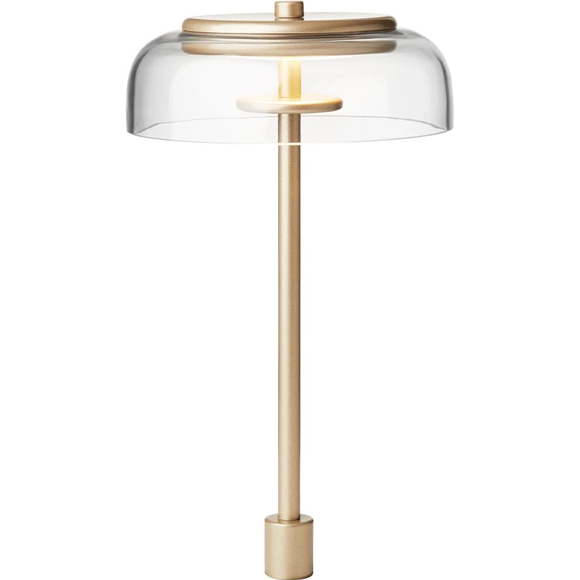Blossi Bordlampe Integreret 170 mm, Guld / Klar