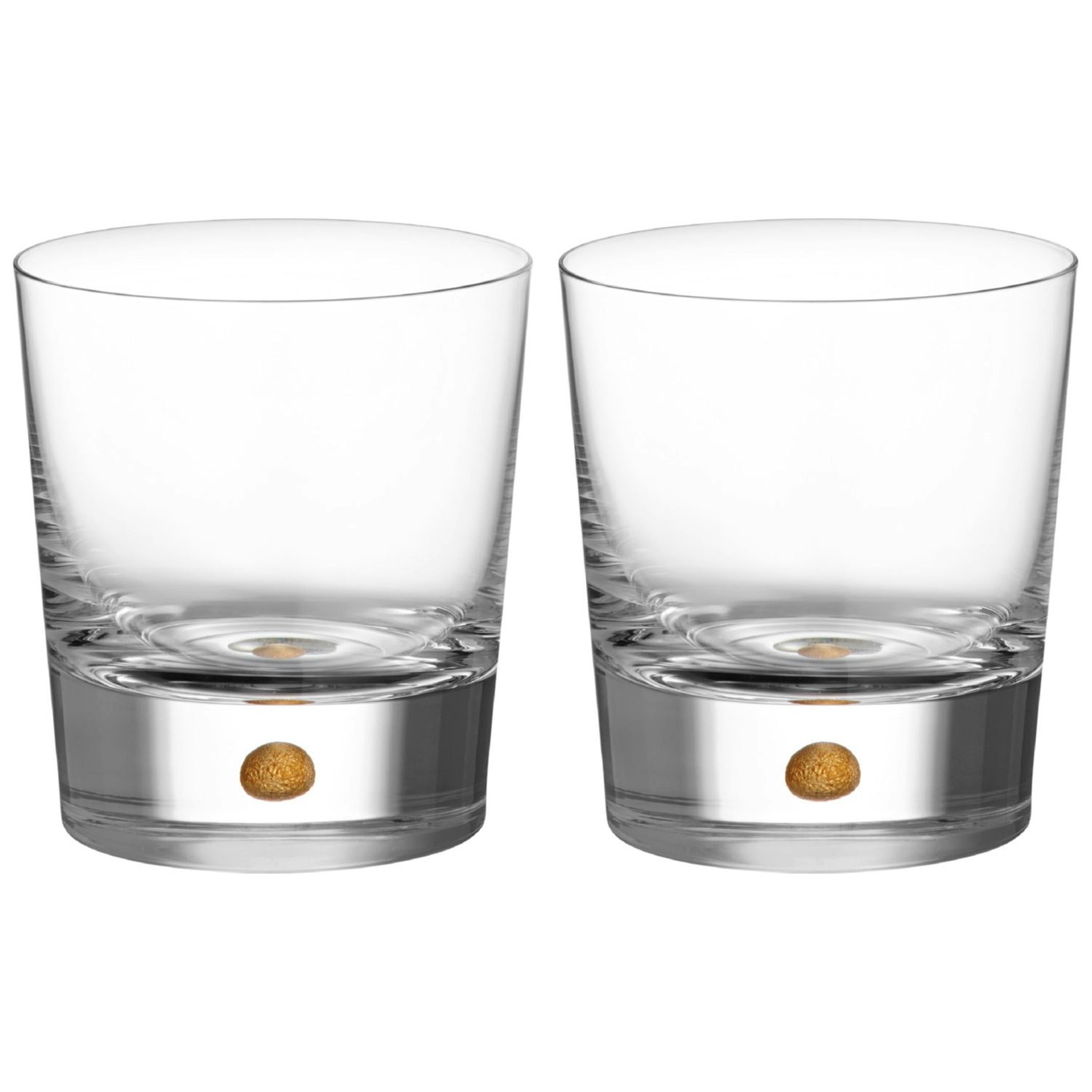 Intermezzo Whiskeyglas Double old fashioned 2-pak 40 cl, Guld