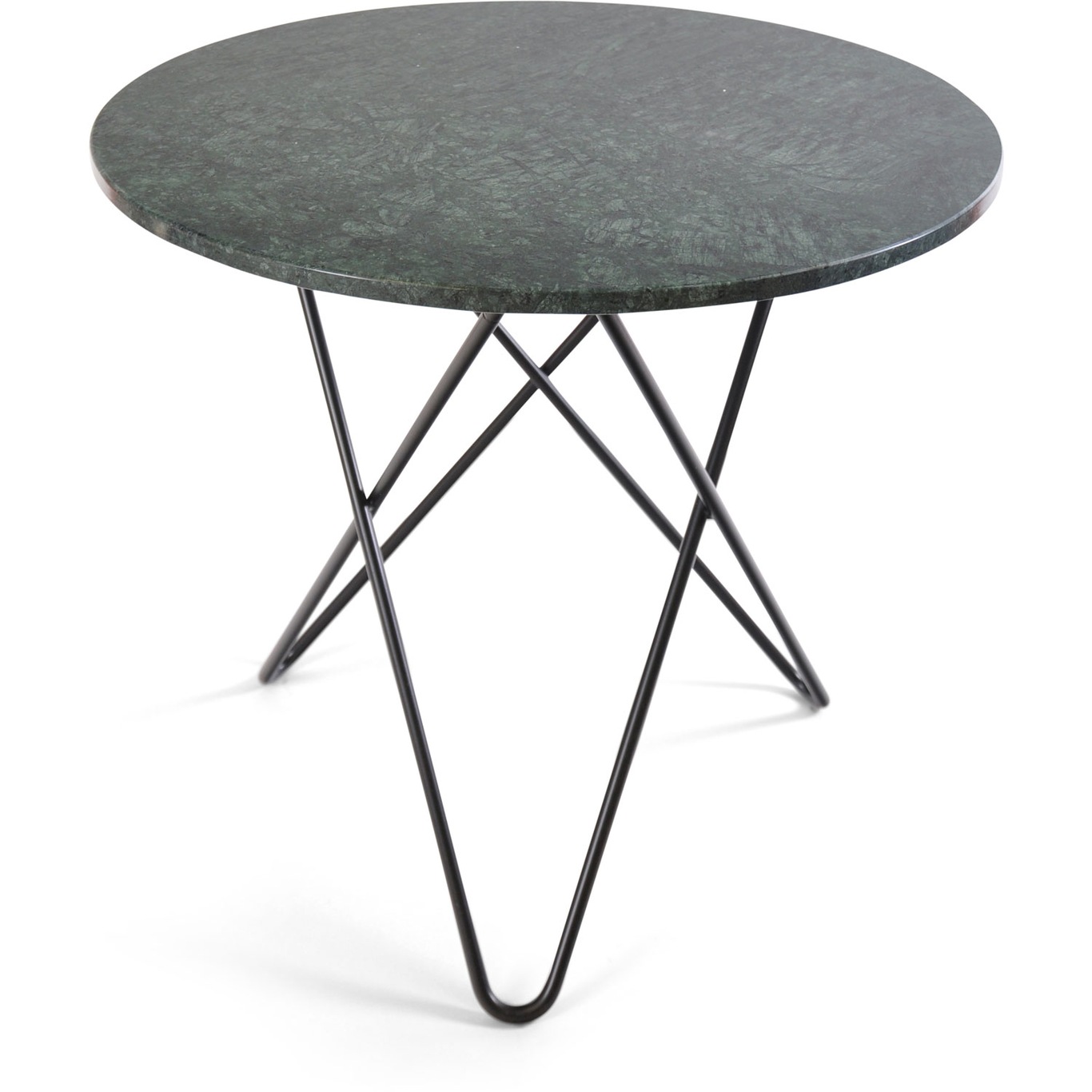 O Spisebord, Sort/Grøn Marmor 