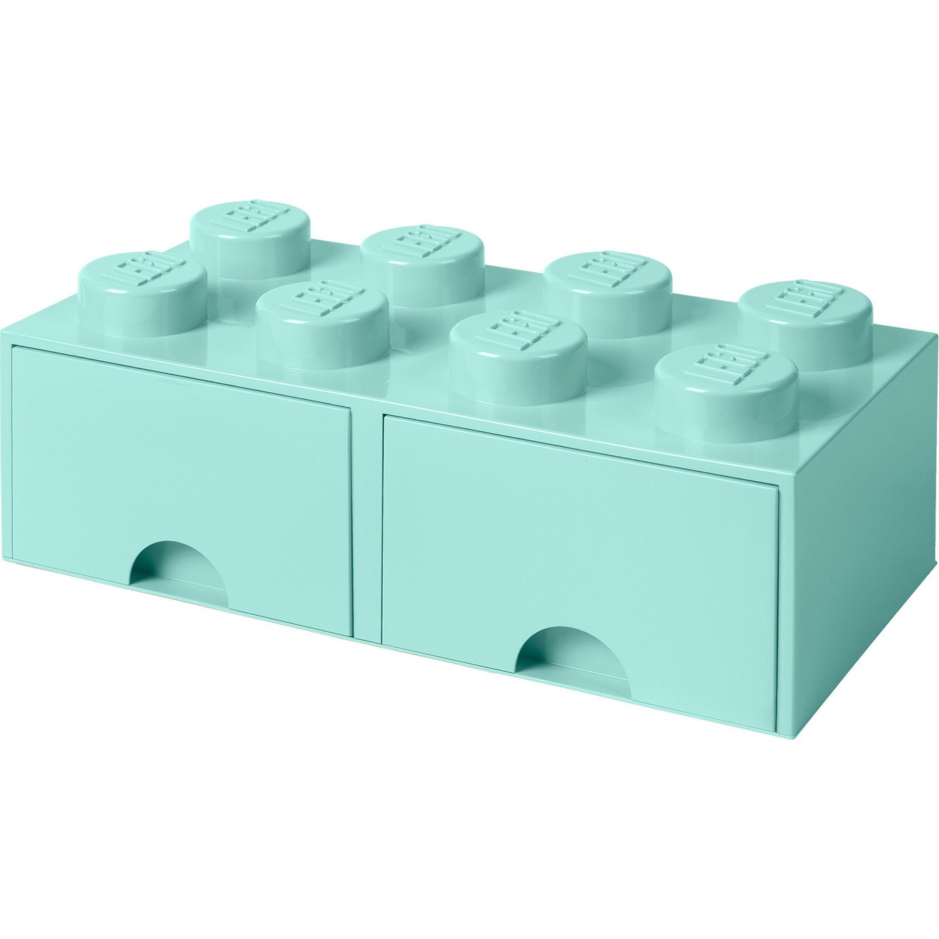 LEGO® Opbevaring med Skuffe 8 Knopper, Light Royal Blue