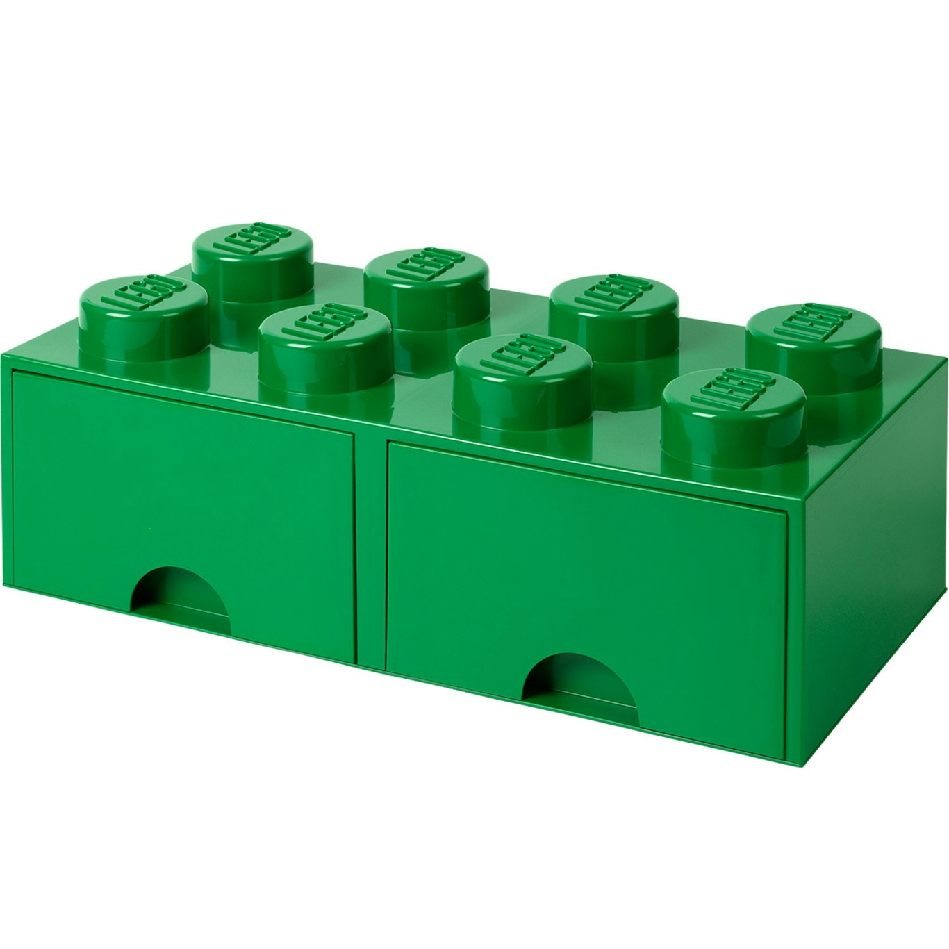 LEGO® Opbevaring med Skuffe 8 Knopper, Mørkegrøn