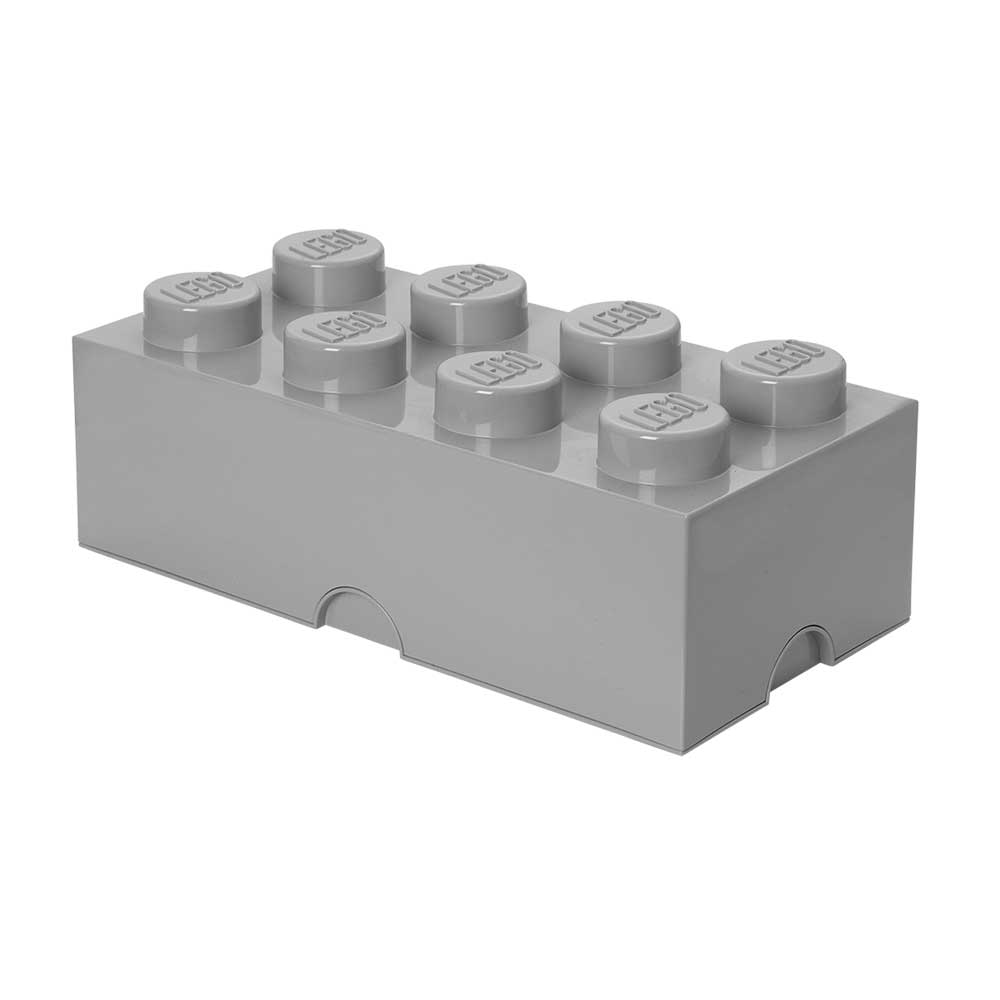 LEGO® Opbevaringskasse 8 Knopper, Medium Stone Grey