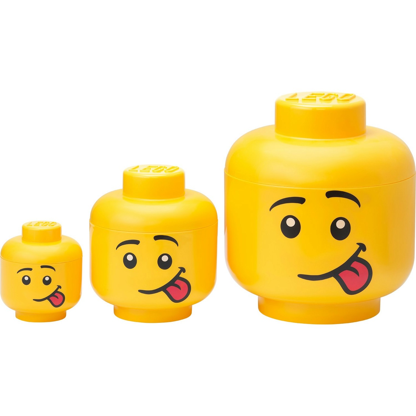 LEGO® Opbevaringskasse Hoved Collection 3 dele, Silly