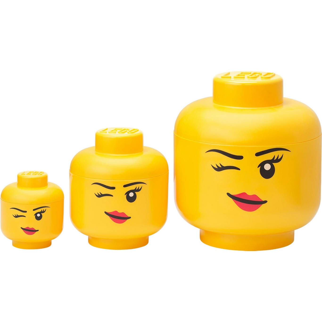 LEGO® Opbevaringskasse Hoved Collection 3 dele, Winking