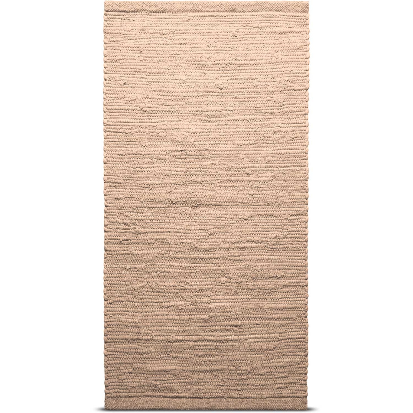 marts nok realistisk Cotton Tæppe Soft Peach, 75x200 cm - Rug Solid @ RoyalDesign.dk