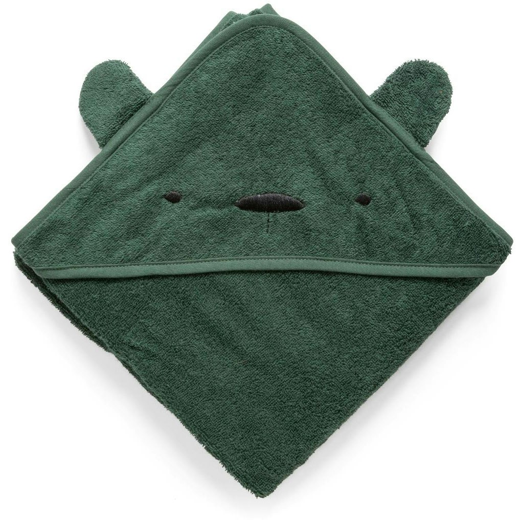 Sebra-Milo Håndklæde Med Hætte 80x80 cm, Bottle Green