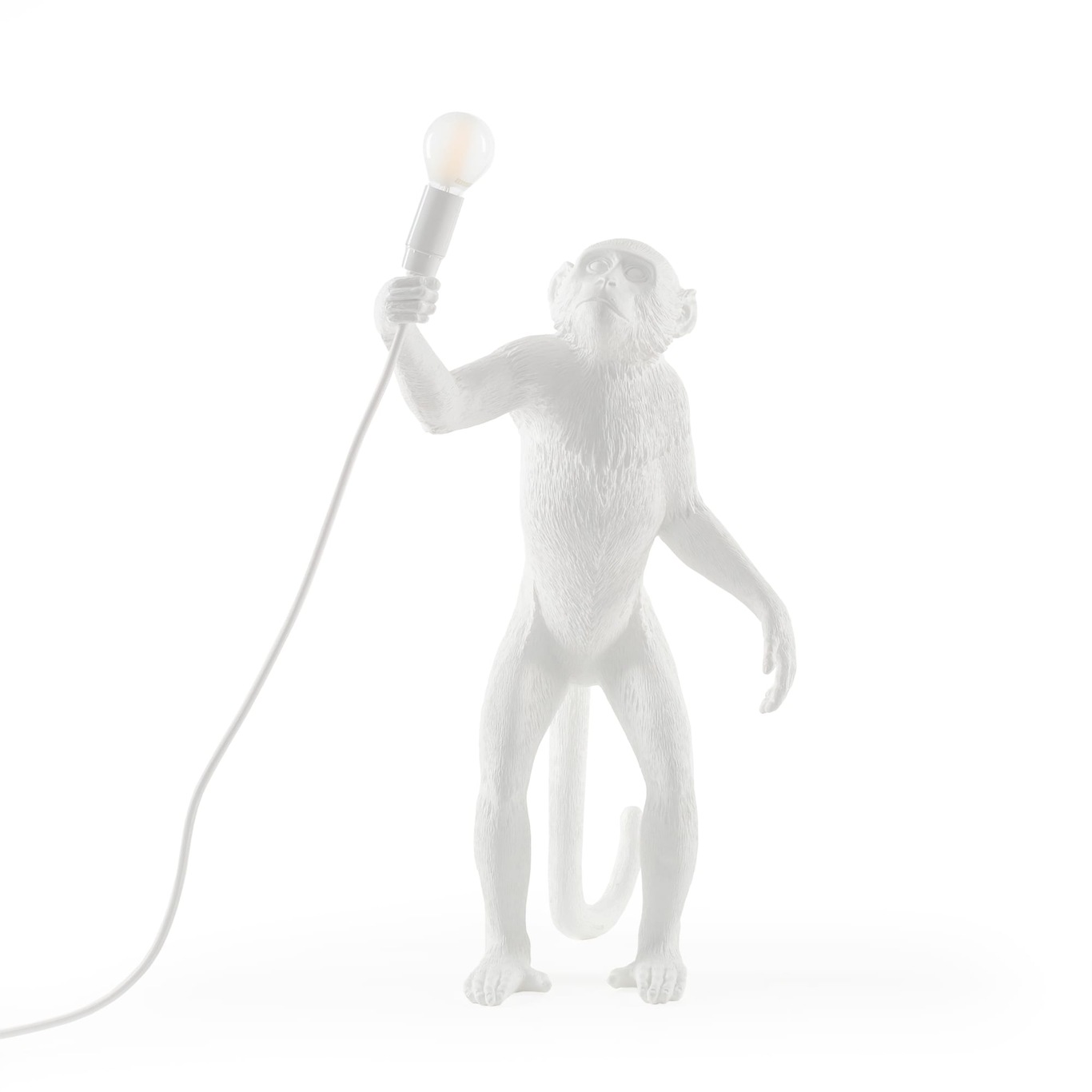 Monkey Lamp stående, Hvid
