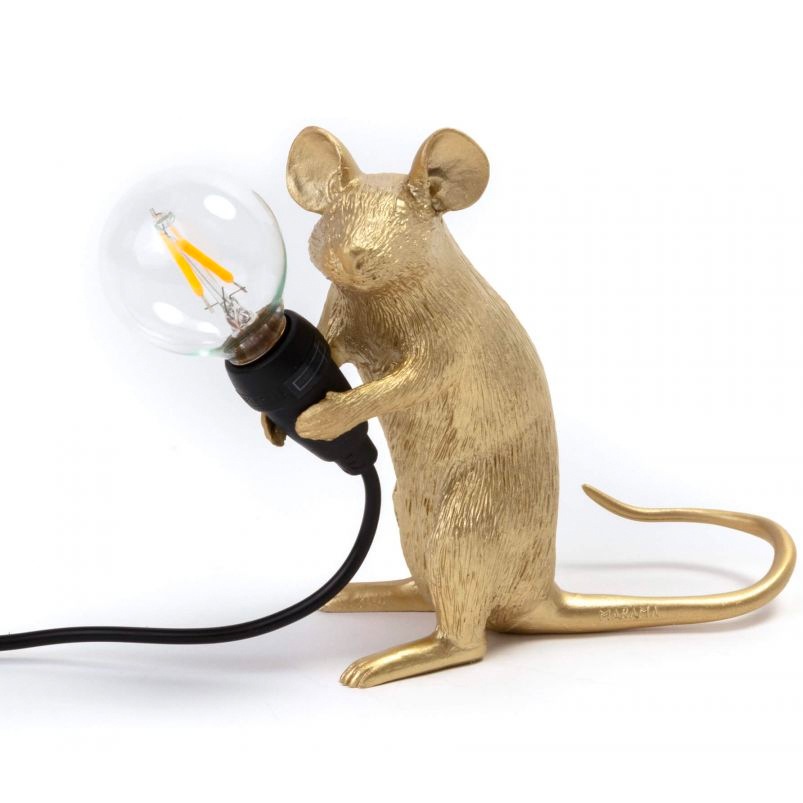 Mouse Lamp Mac Bordlampe, Guld