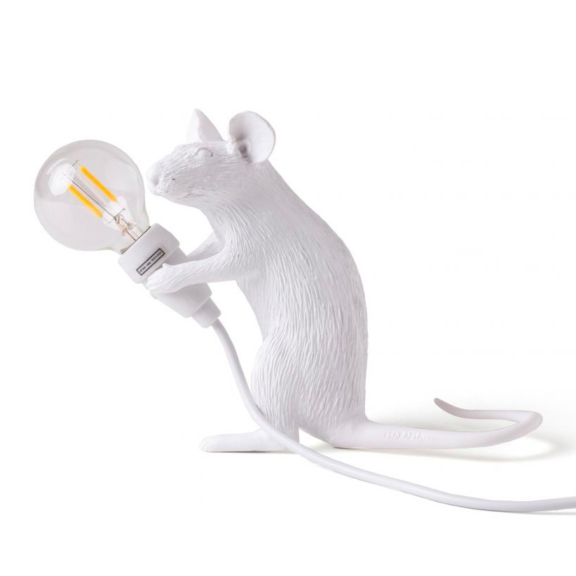 Mouse Lamp Mac Bordlampe, Hvid