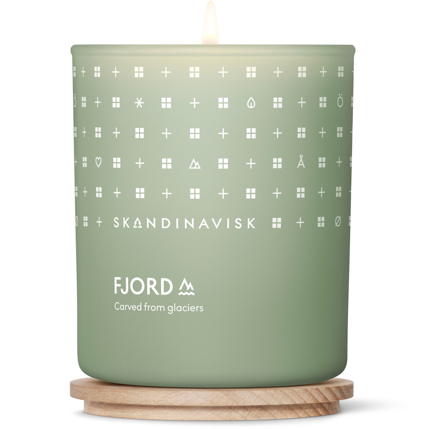 FJORD Scented Candle with Lid Duftlys Light Green L