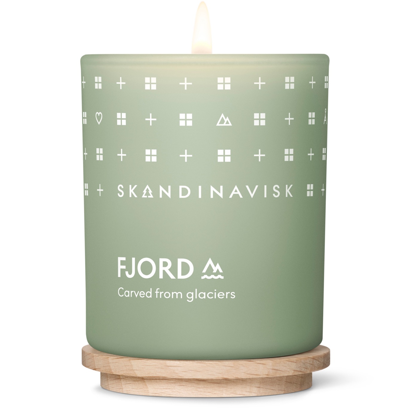 FJORD Scented Candle with Lid Duftlys Light Green S