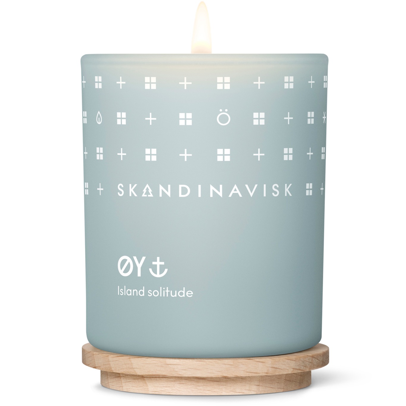 ØY Scented Candle with Lid Duftlys Lyseblåt S