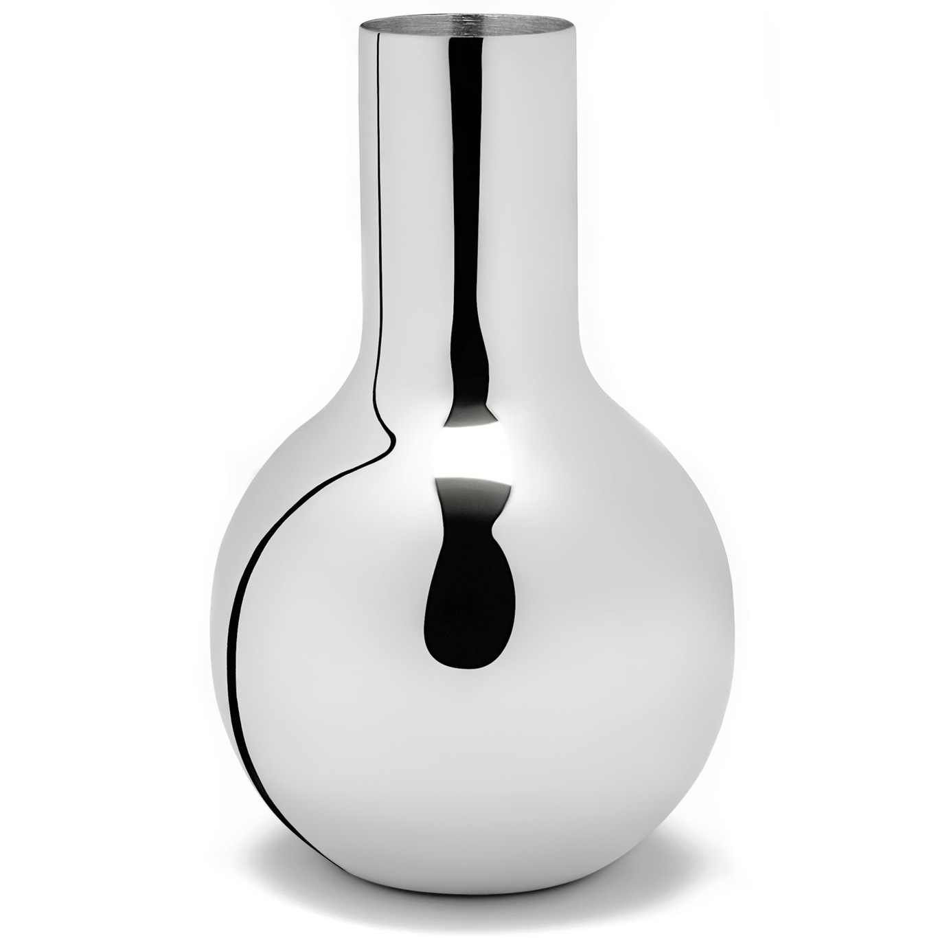 Boule Vase Sølv, 14x23,5 cm