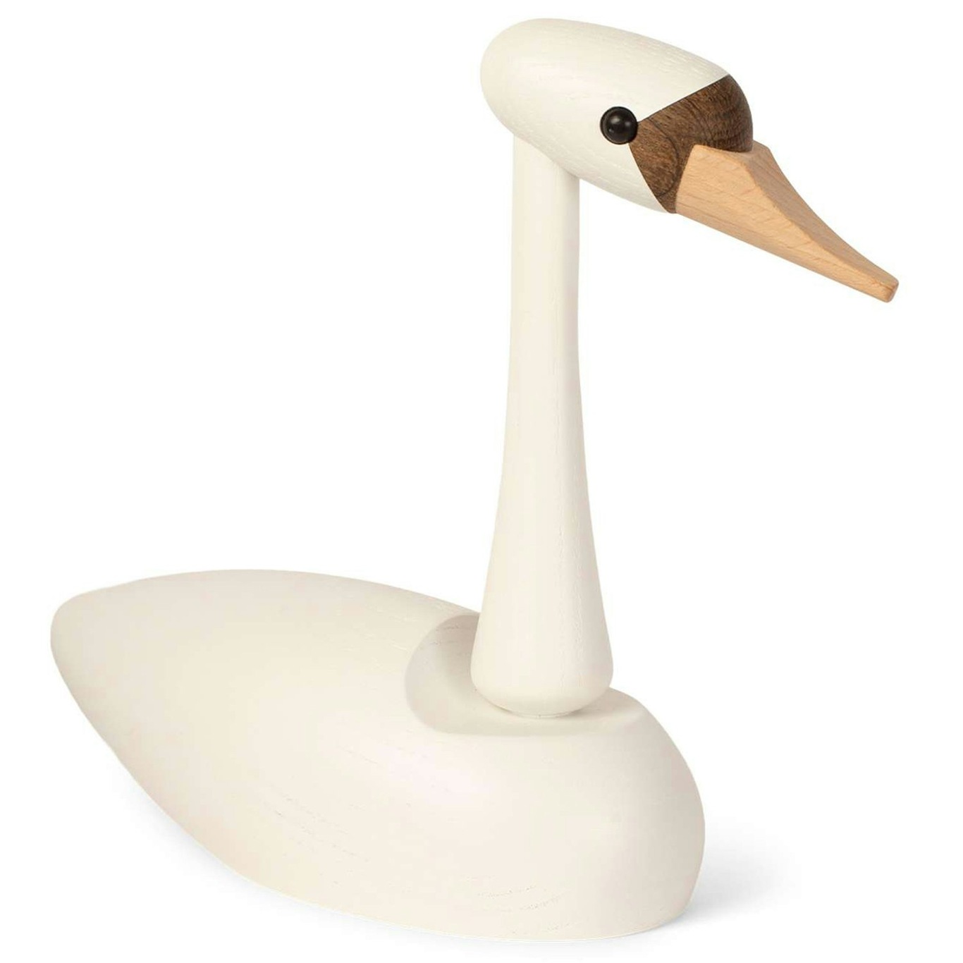 The Swan Træfigur 19 cm, Hvid