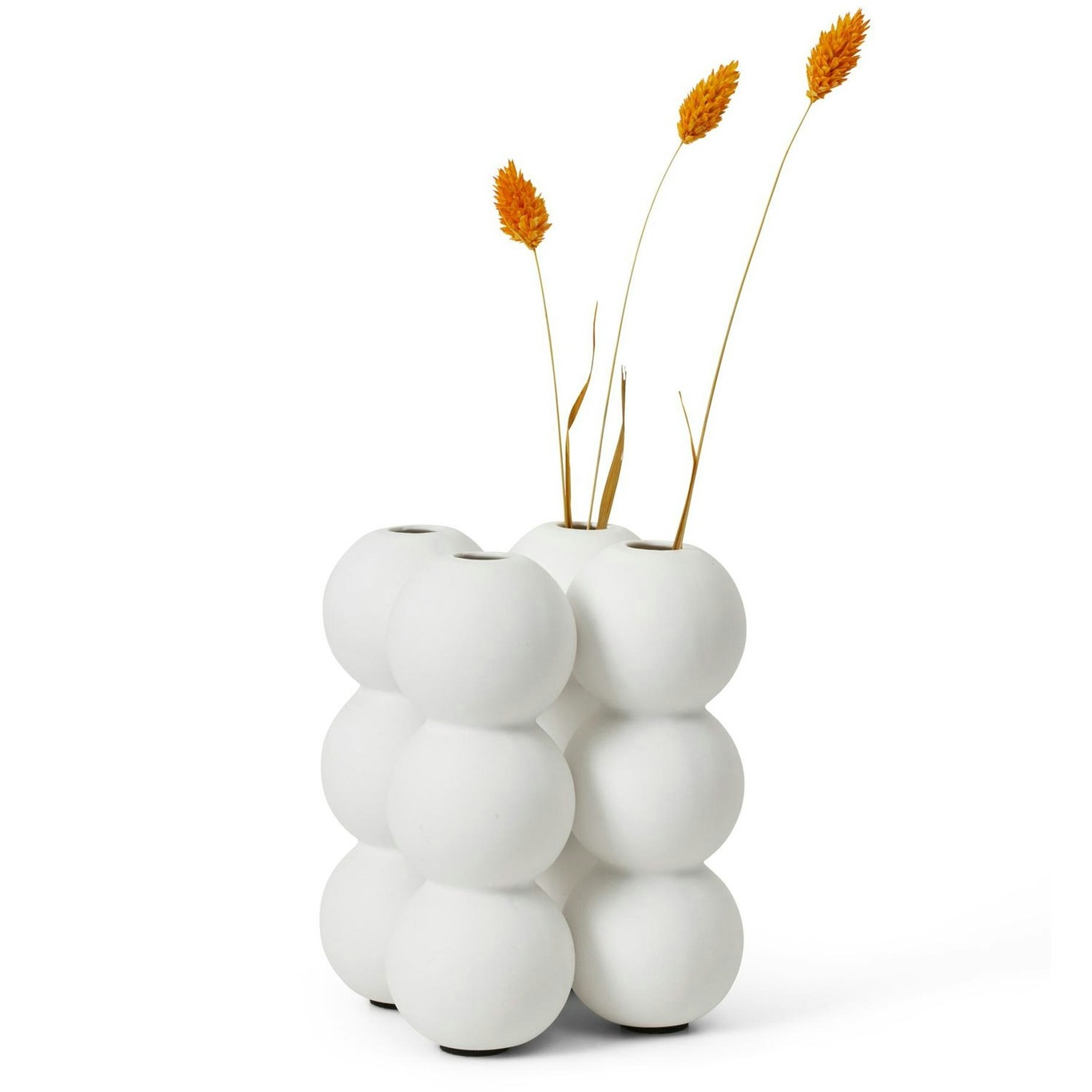 Ball Vase Hvid, 15,6 cm