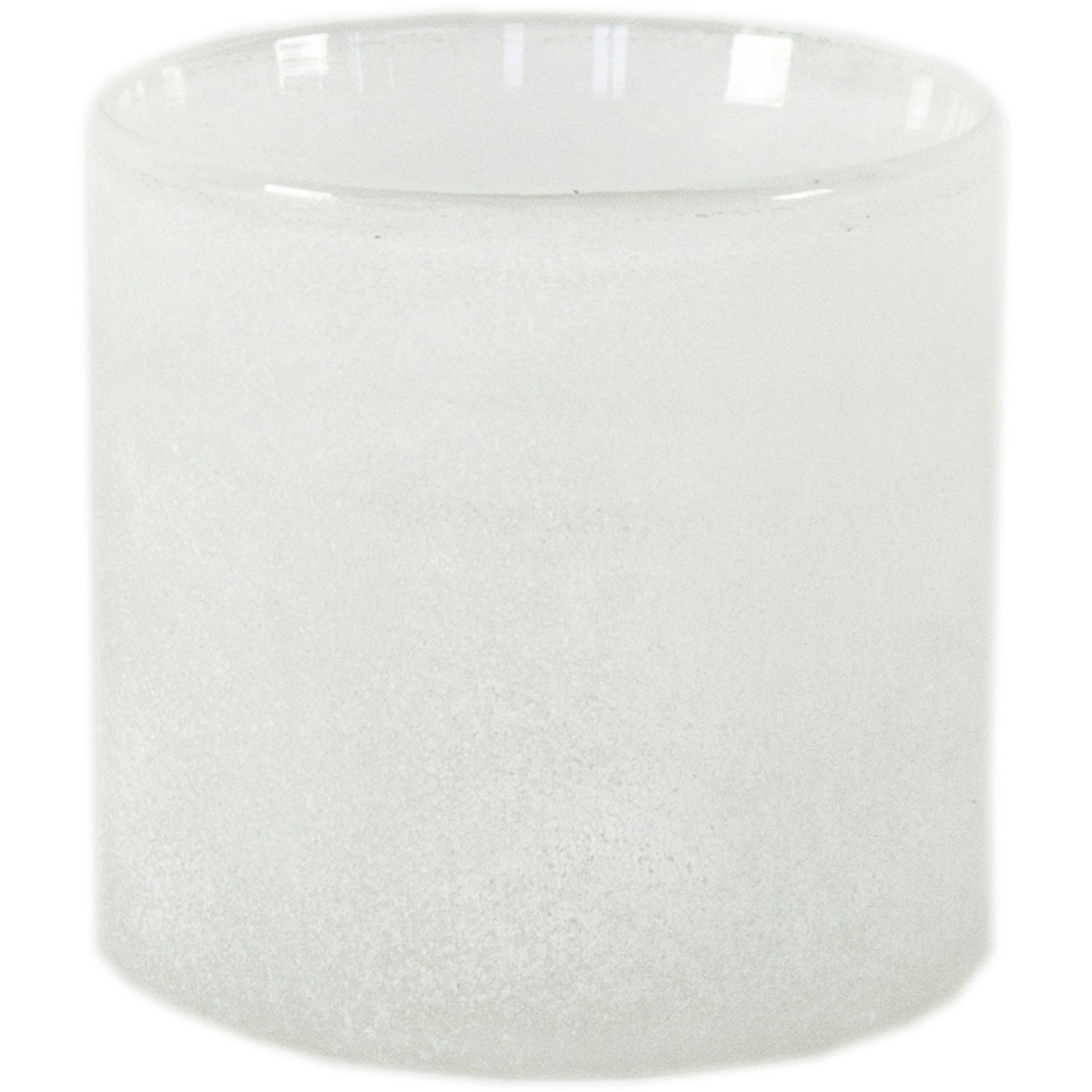 Glas Fyrfadsstage M, Hvid