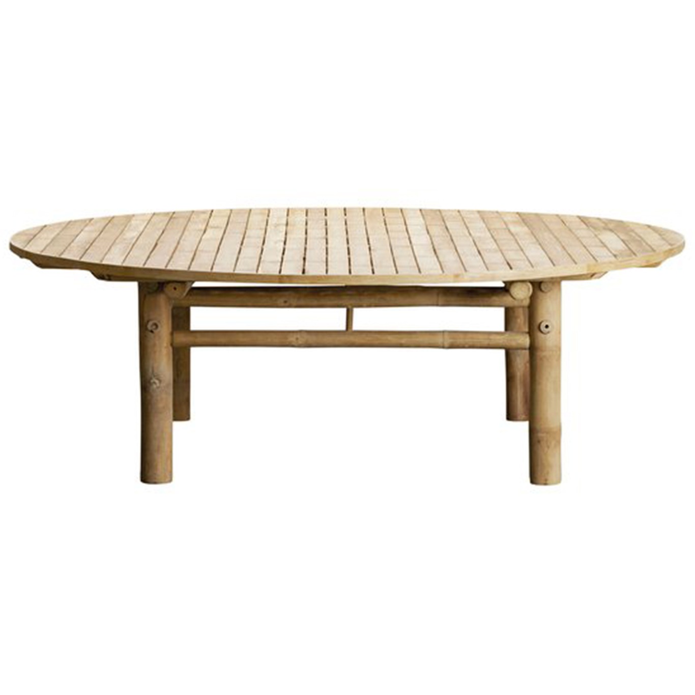 Loungebord Bambus Ø140 cm, Natur