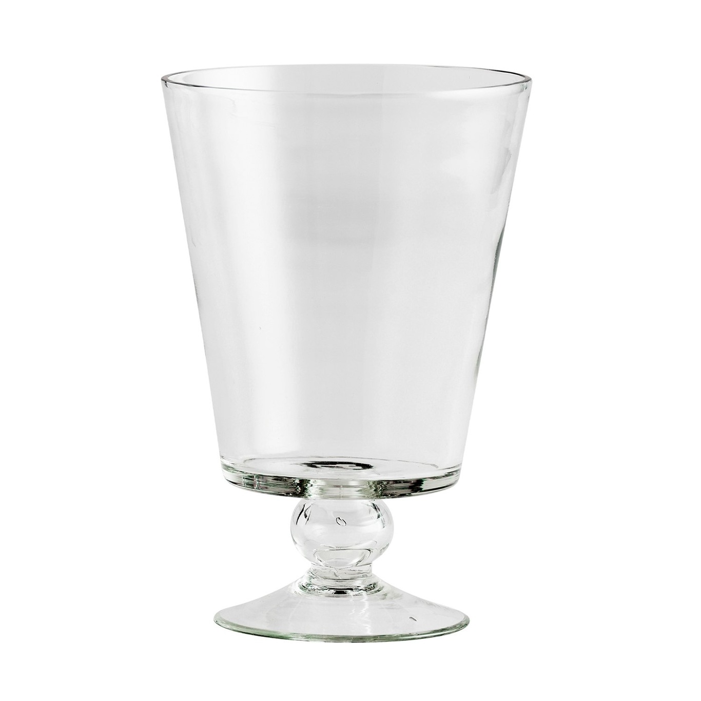 Pokal Vase Klart Glas, 18 cm