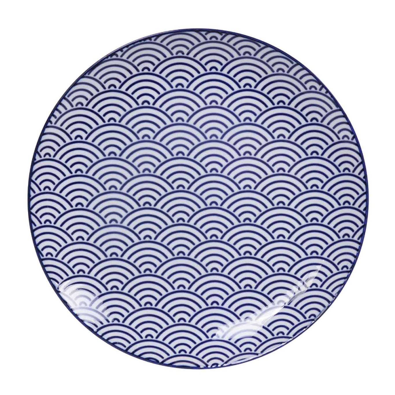 Nippon Blue Tallerken 20,6 cm, Wave