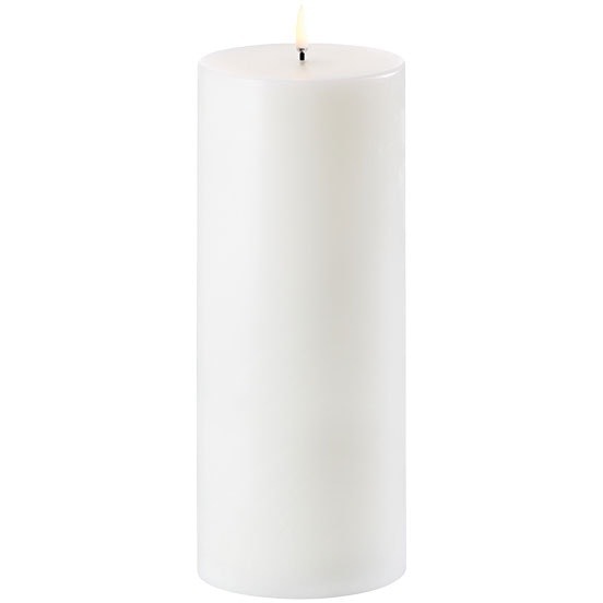 LED Bloklys Nordic White, 10x25 cm