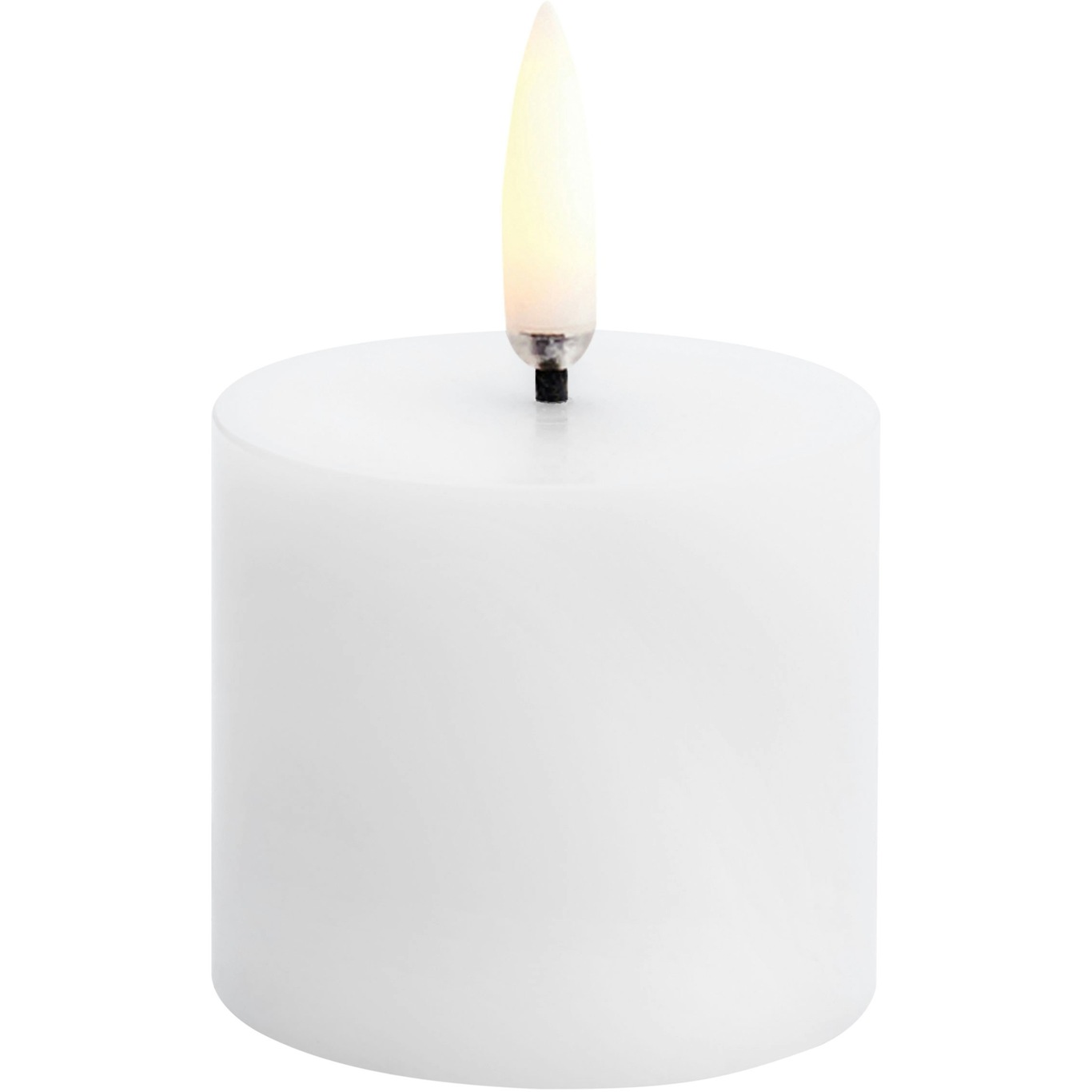 LED Mini Bloklys Nordic White, 5x4,5 cm