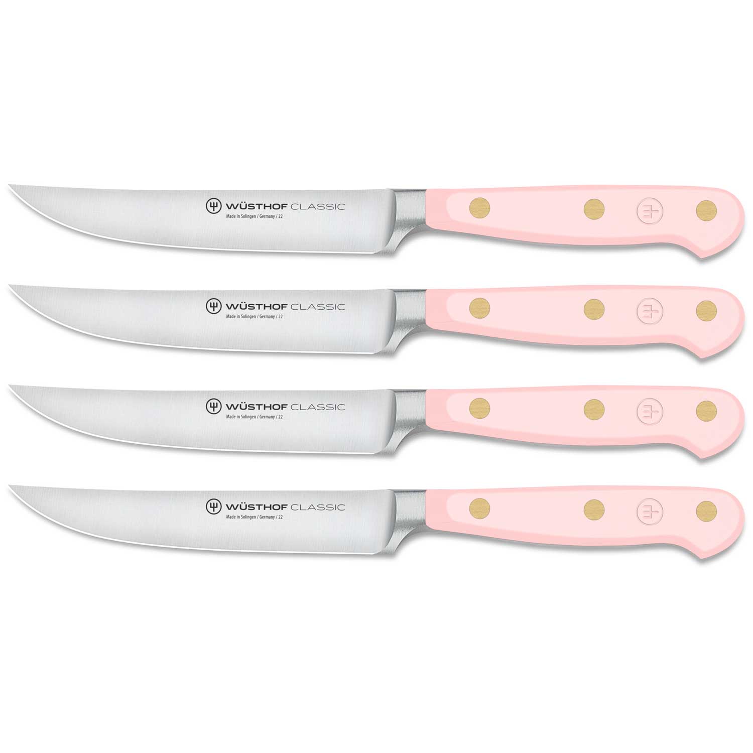 Wüsthof-Classic Colour Steakknive 4-pak, Pink Himalayan Salt