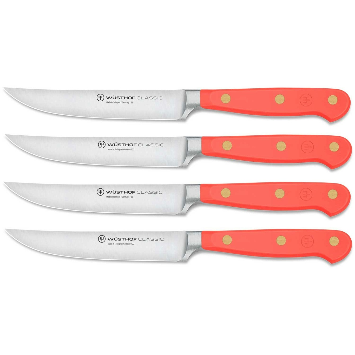 Classic Colour Steakknive 4-pak, Coral Peach
